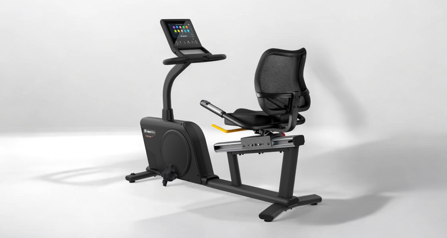 chytrý inSPORTline recumbent bike podporující aplikace