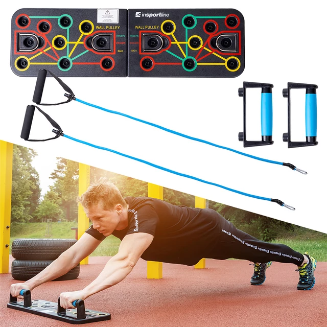 Multifunkční deska na kliky zastane několik fitness nástrojů.