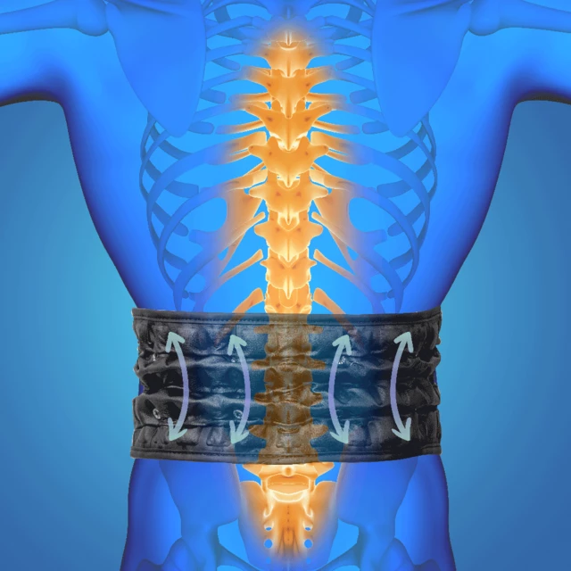 Kompresní bederní pás uleví přetíženým ploténkám.