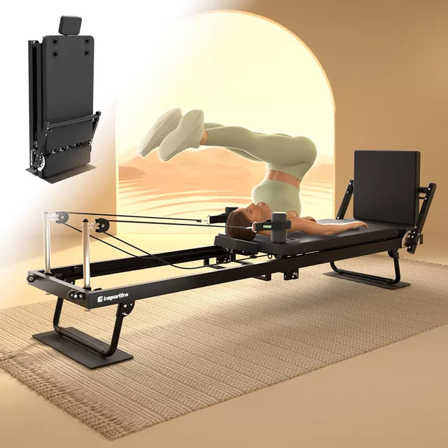 Pilates reformer inSPORTline Aurarel procvičí celé tělo.